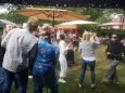 Gartenparty in Hüde am Dümmer See mit feiernder Gesellschaft