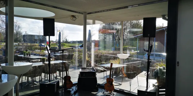 Aufbau Soundanlage für Livemusik für eine Silberhochzeit in Wilhelmshaven 
